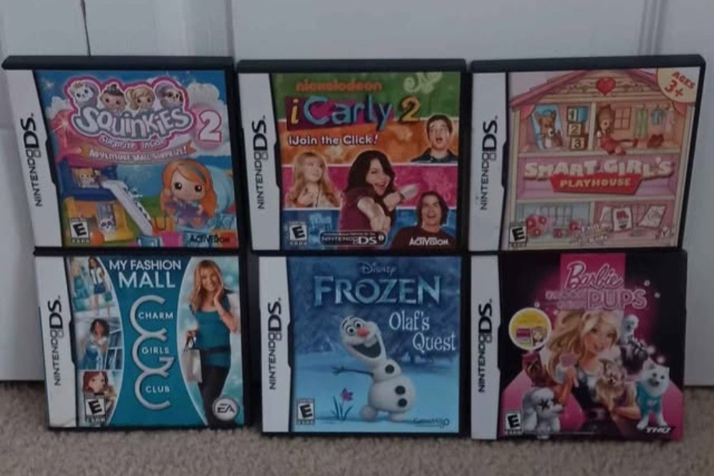 Nintendo DS 6 Cases ONLY Includes Instruction Manual For All