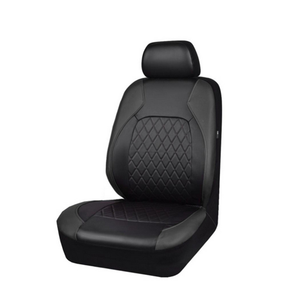 2 Front Car Seat Covers Full-surround Protector PU Leather Waterproof Accessory