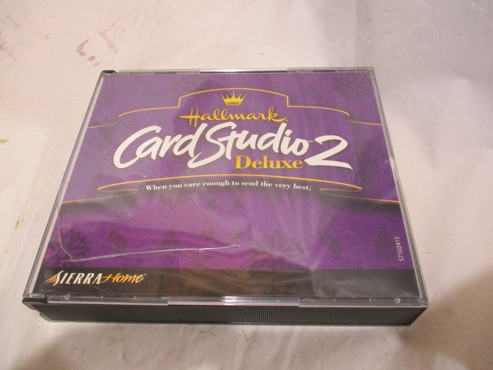 Hallmark Card Studio 2 Deluxe for Windows 98 XP PCs Vintage 2000 Complete!!!