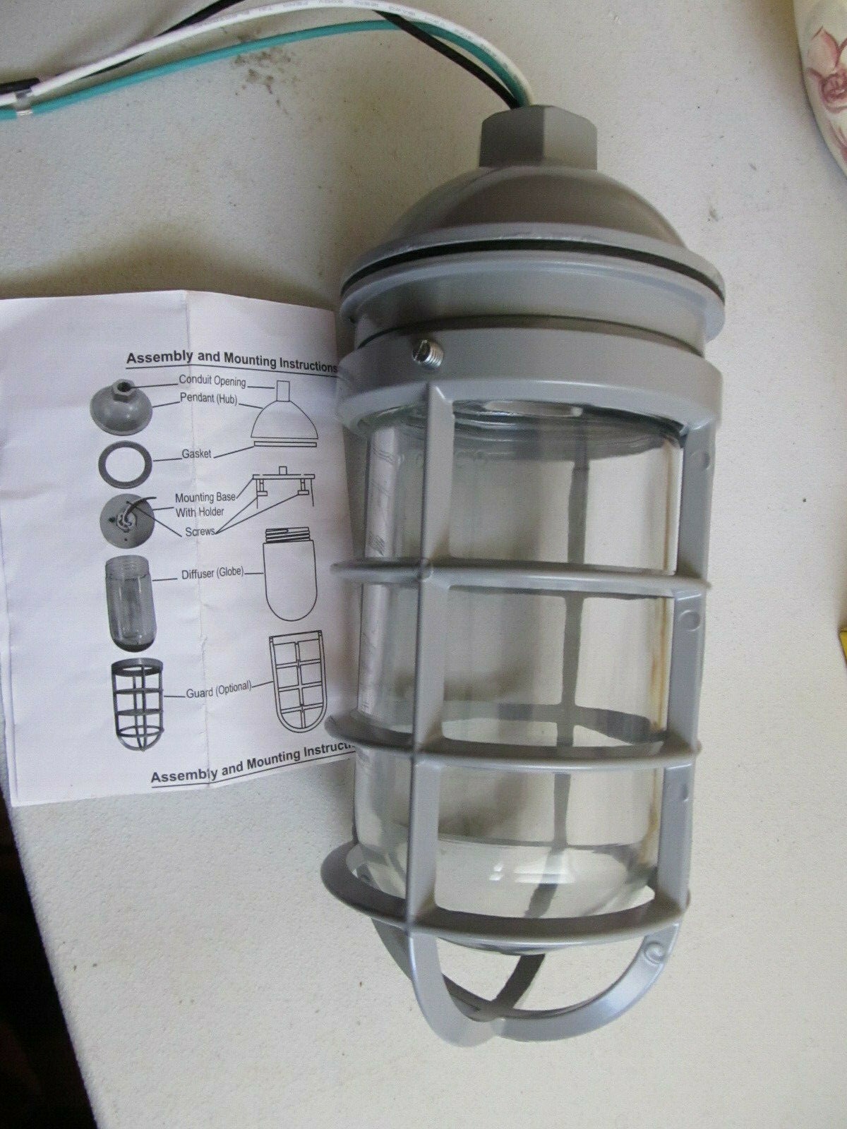 Exposion-Vapor Proof Safety Light Fixture (New)