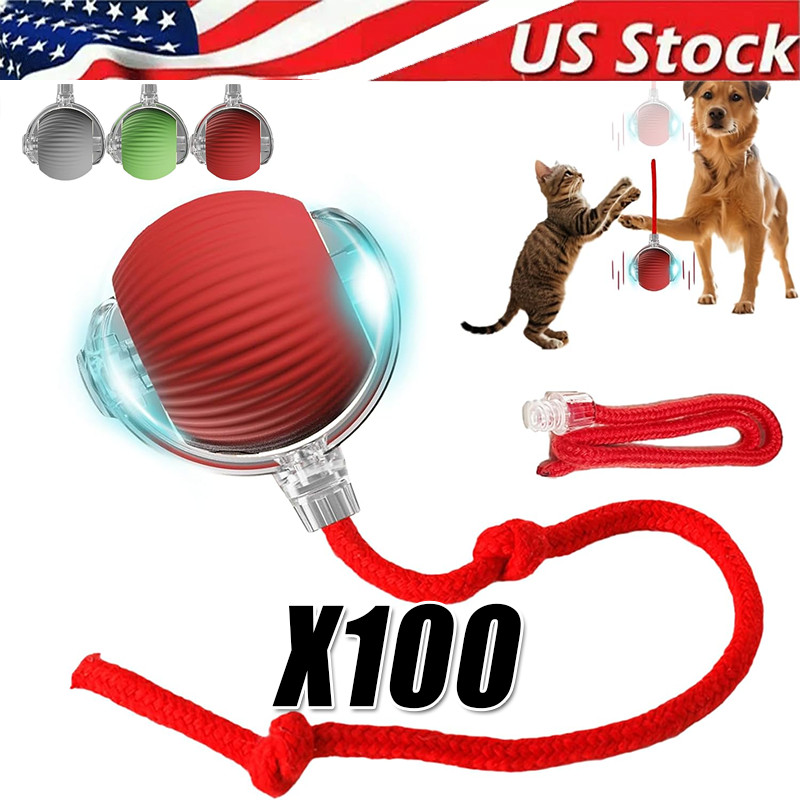Automatic Rolling Ball Smart Cat Dog Toy Electric Pet Self-moving Kitten lot