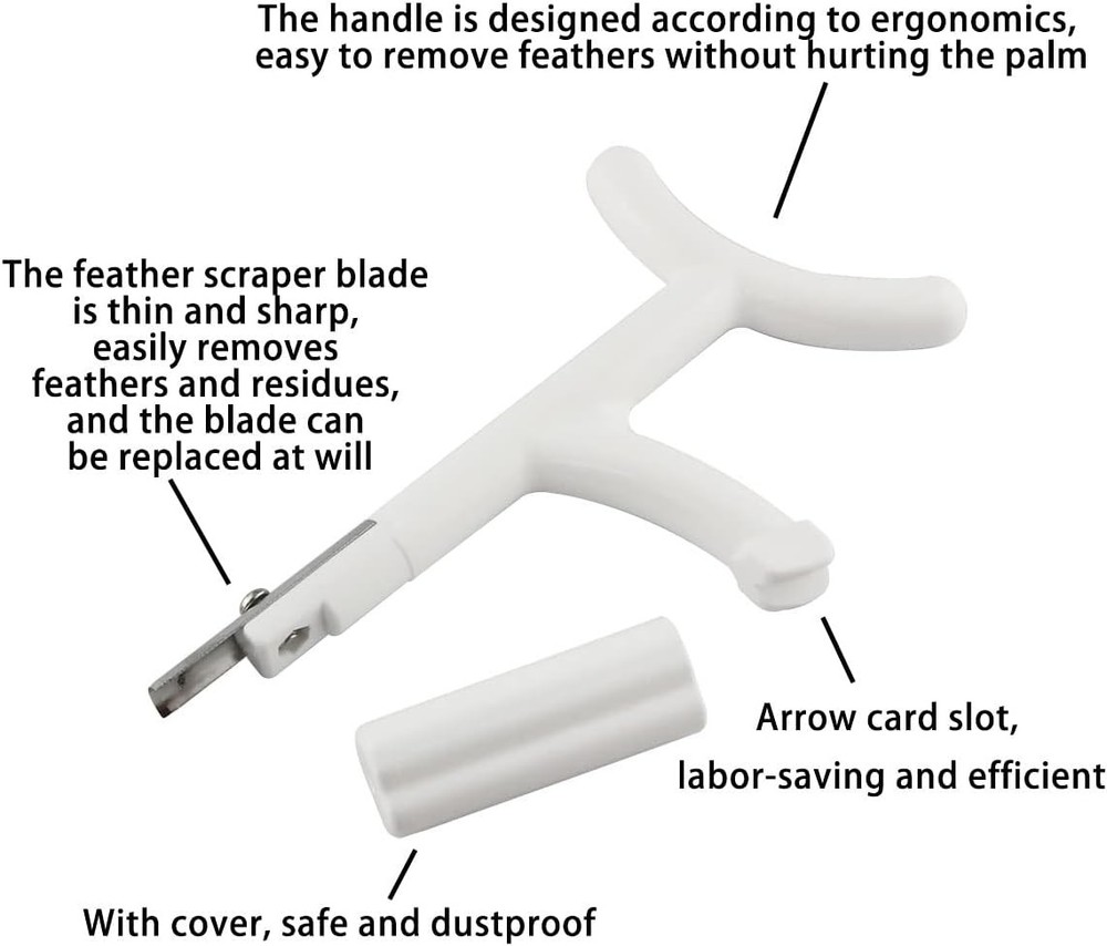 Fletching Remover Arrow Stripper Scraper Feather Fletching Removing Tool 4 Blade