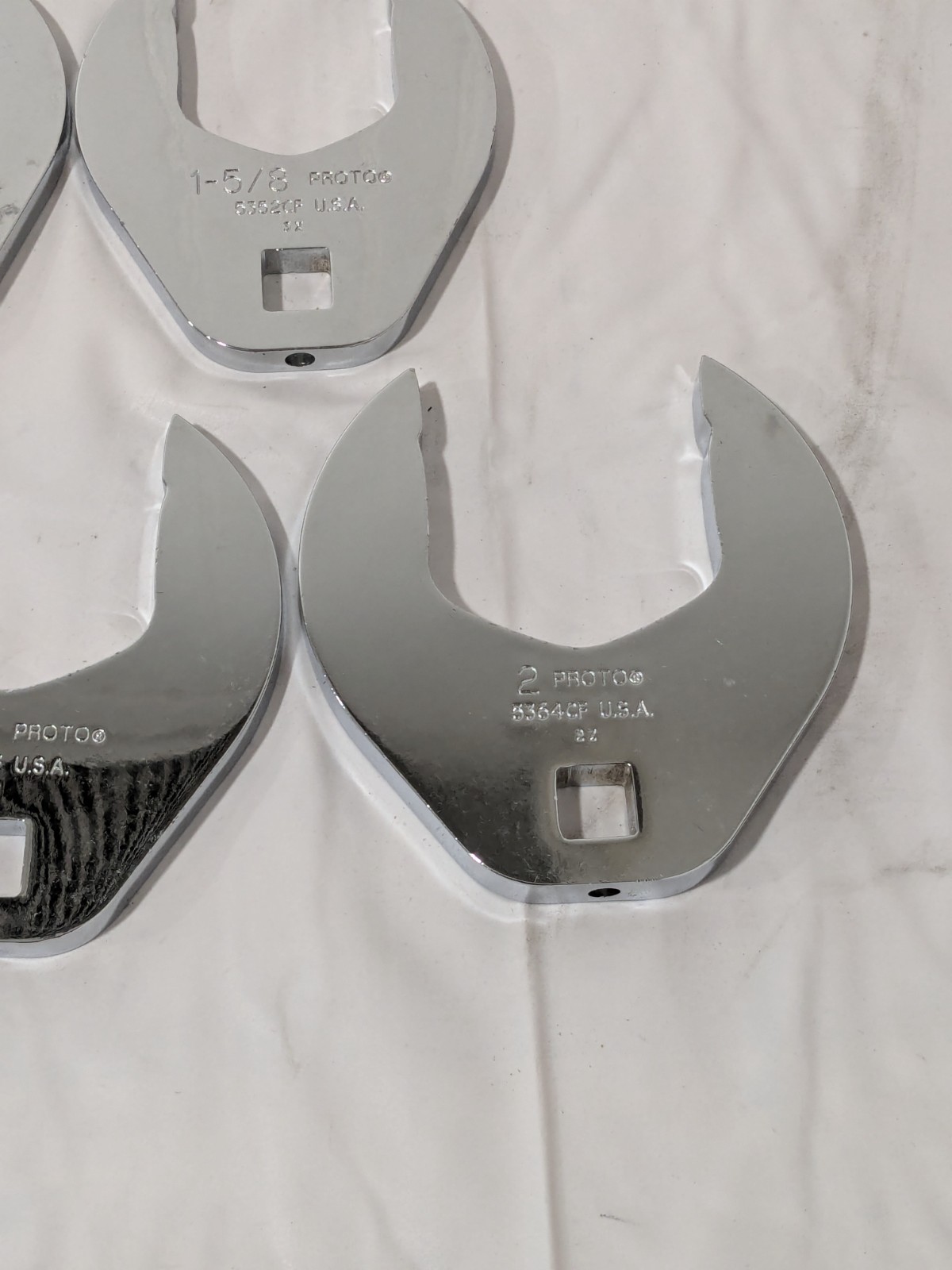 Proto 15 Pc 1/2" Drive Open End Crowfoot Wrench Set 1-1/16 to 2" J53001CF