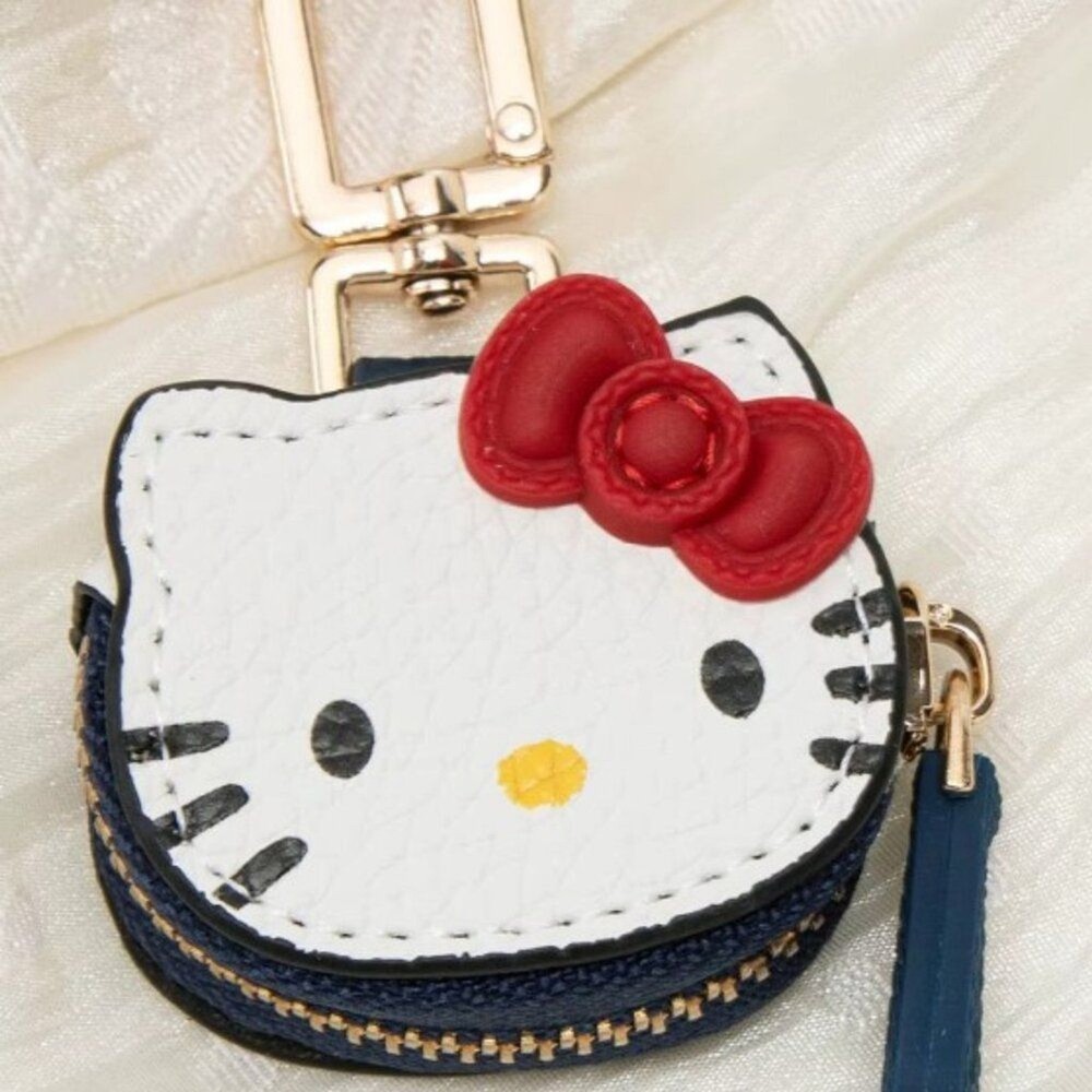 6PK Hello Kitty White Bag Charm Key Ring2
