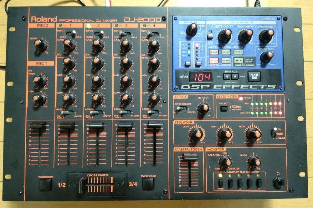 Roland DJ-2000 DJ Mixer Tested Working