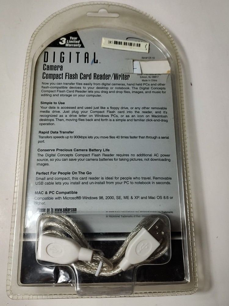 Digital Concepts Camera Compact Flash Card Reader Writer Digital Concepts CR-10