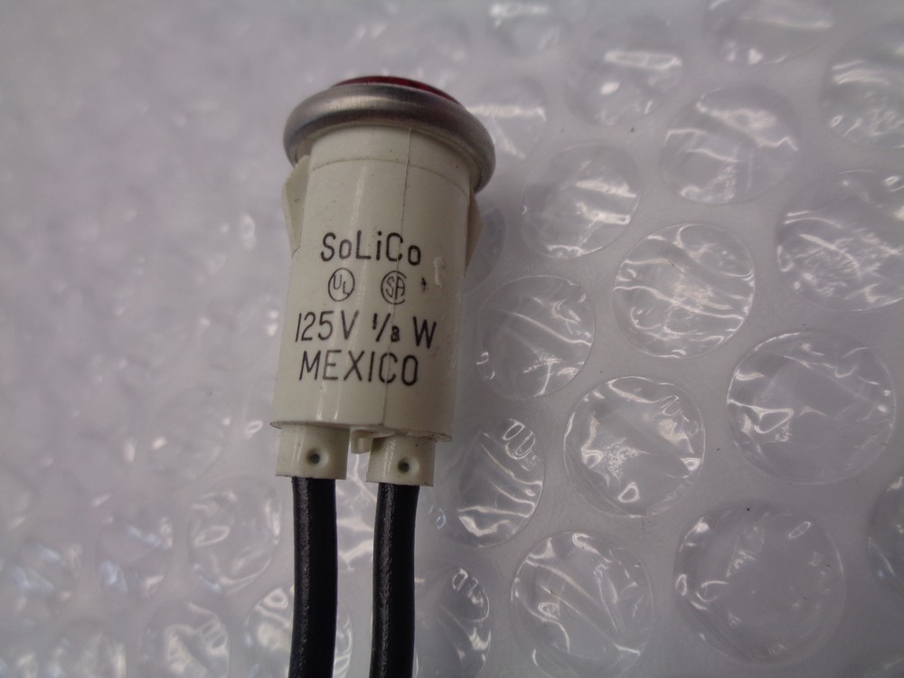 SOLICO 125V INDICATOR LIGHT RED NSNP