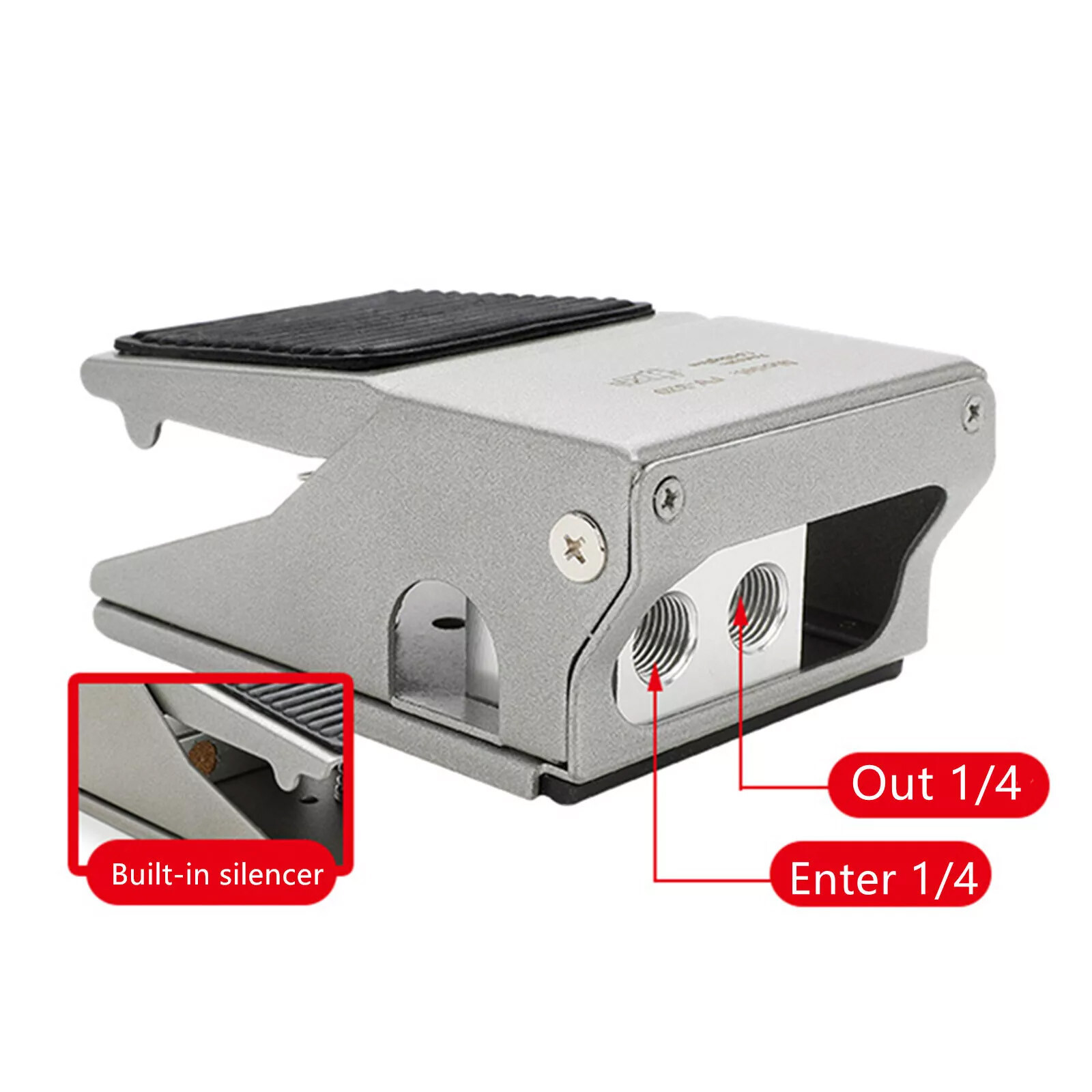 Pneumatic Foot Pedal Valve FV-320 Momentary 3 Way 2 Position 1/4"PT ThreadedhS4D