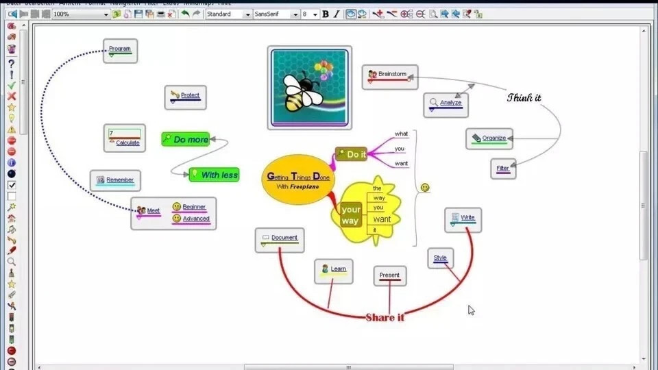 Freeplane Mind Mapping Knowledge & Project Management Software Windows Mac OS