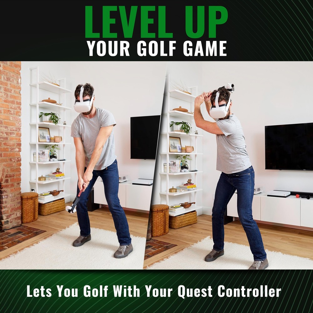 DeadEyeVR DriVR Golf Club for Quest Realistic VR Golf Simulator Handle Wei...