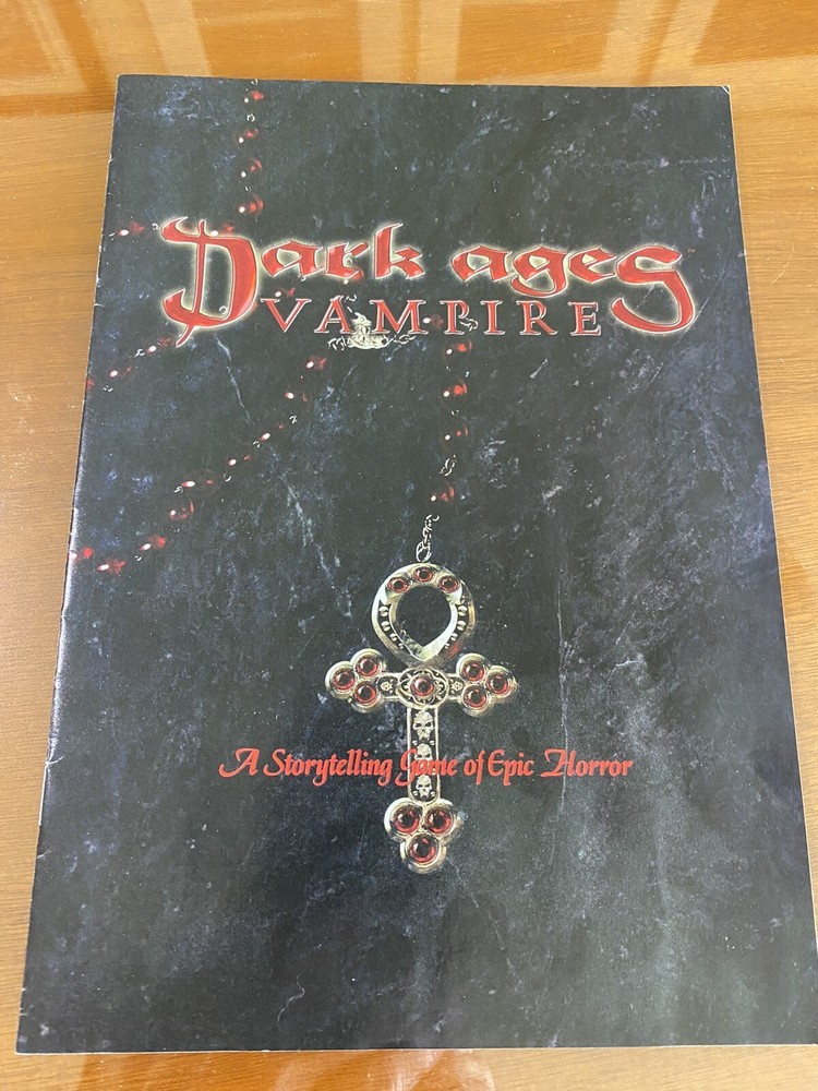 White Wolf Dark Ages Vampire Prerelease Advertising Insert from Scrye Mag 2001