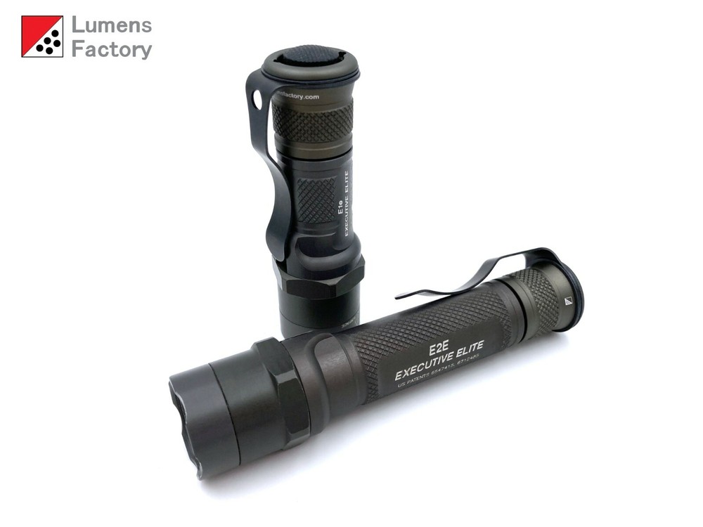 E Series Deep Pocket Carry Tailcap with Clip. E1 E2 E2D E2T-MV E1B E2L-AA L4 V1