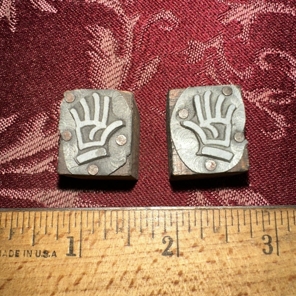 Printing Blocks “ 2 Hands “ Nice Lines!