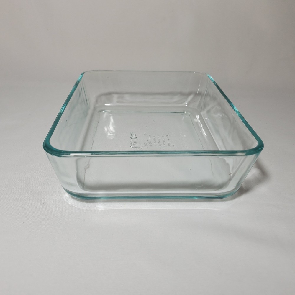 PYREX USA Rectangular Baker Clear Tinted Glass 3 Cups Style 7210