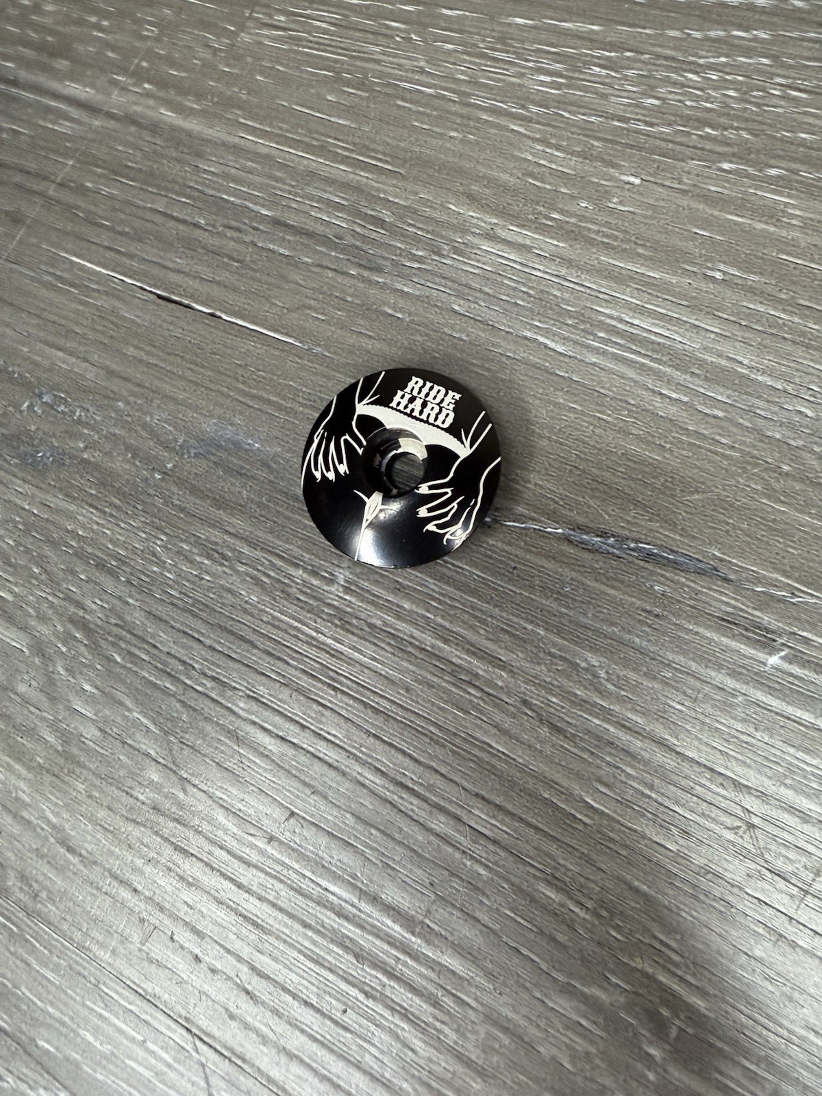 Ride Hard Hot Girl Butt Bike Stem Top Cap 1 1/8" Black Booty