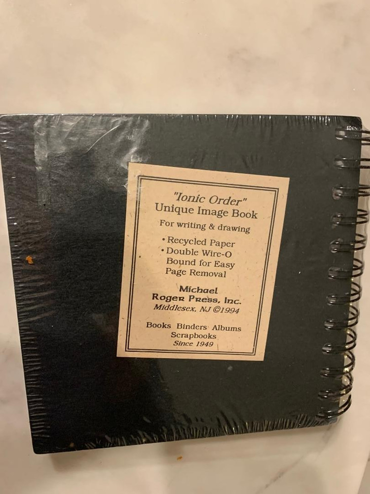 "IONIC ORDER" A Unique Image Book for Capuring Original Writing & Drawings