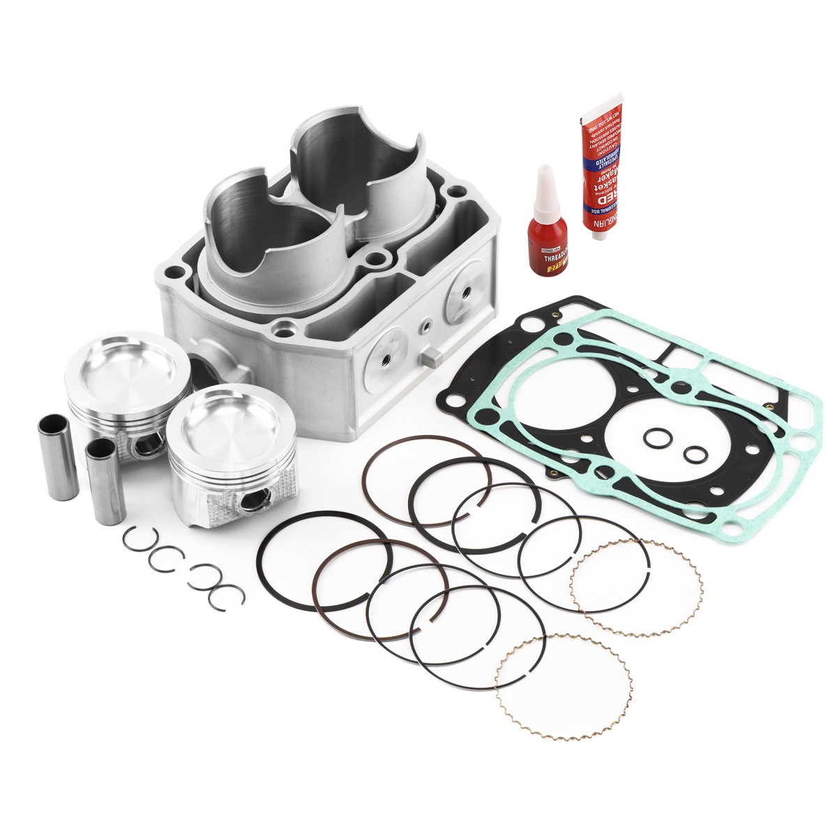 For Polaris Sportsman Ranger XP 700 Cylinder Pistons Gasket Top End Rebuild Kit