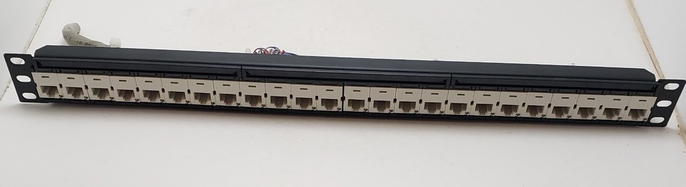 Ortronics Black Patch Panel 24 Ports High Density OR-808045666
