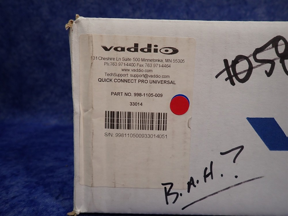 Vaddio Quick Connect Pro Universal Camera Interface 998-1105-009 (H9)