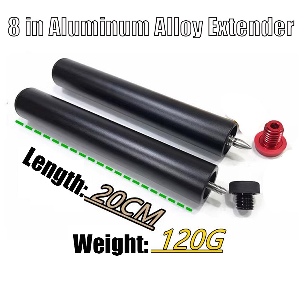 Pool cue extension (8 inch) New Version + Extra Bumper