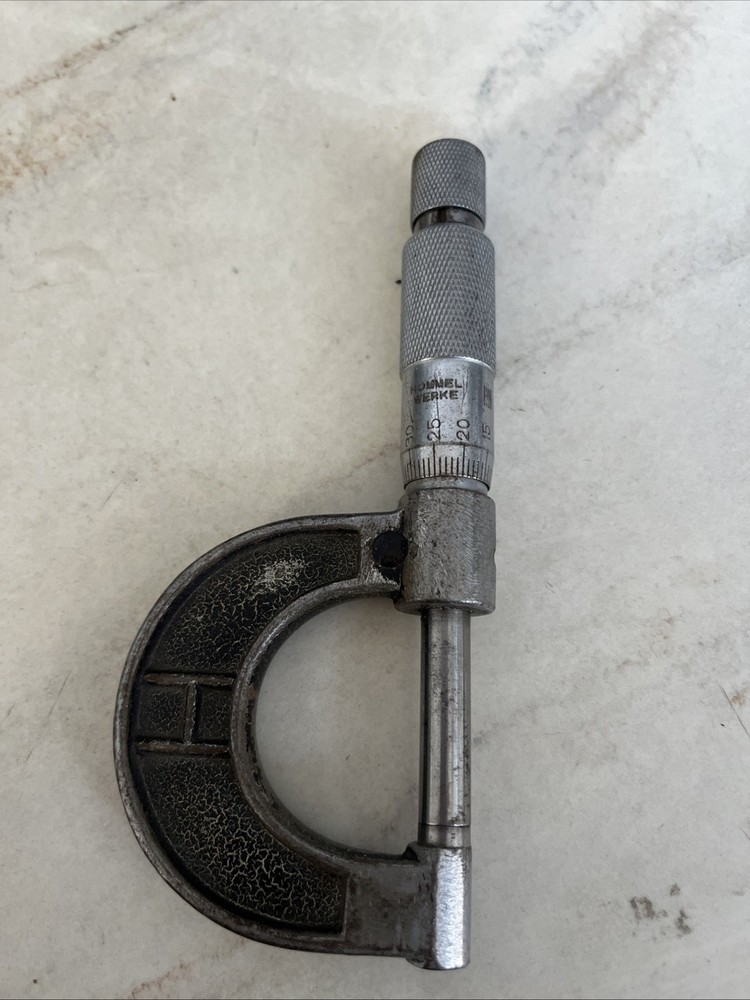 GERMAN LEITZ HOMMEL WERKE MICROMETER CALIPER 0-25