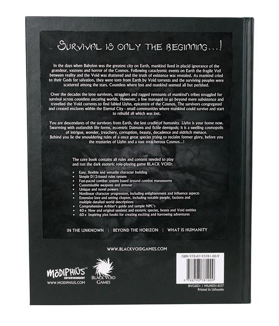 Black Void: Core Book (Hardcover) RPG