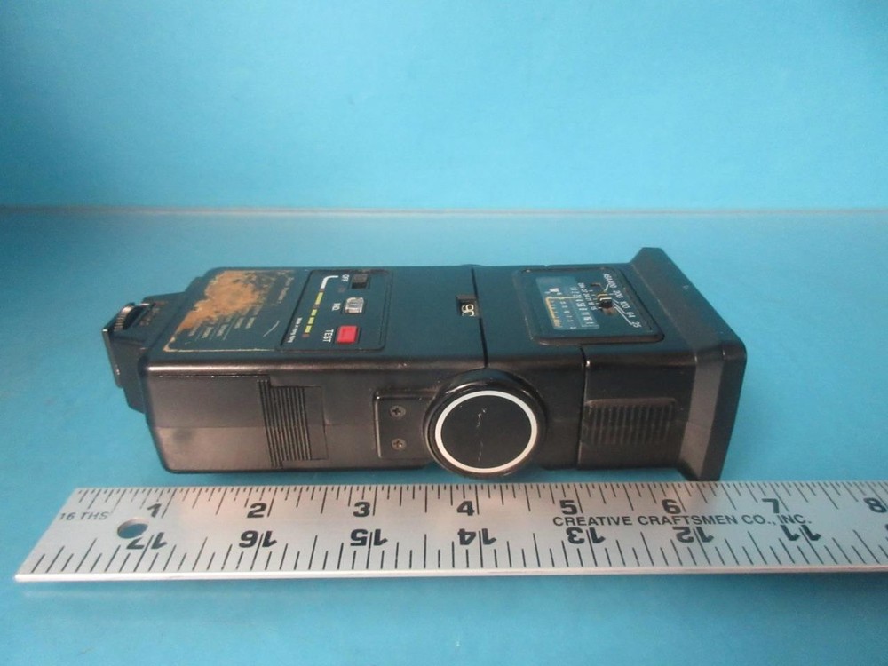 FOCAL M500T-ZOOM TRANSISTOR ELECTRONIC FLASH UNIT W/ DIFFUSER TESTED 20-01-36