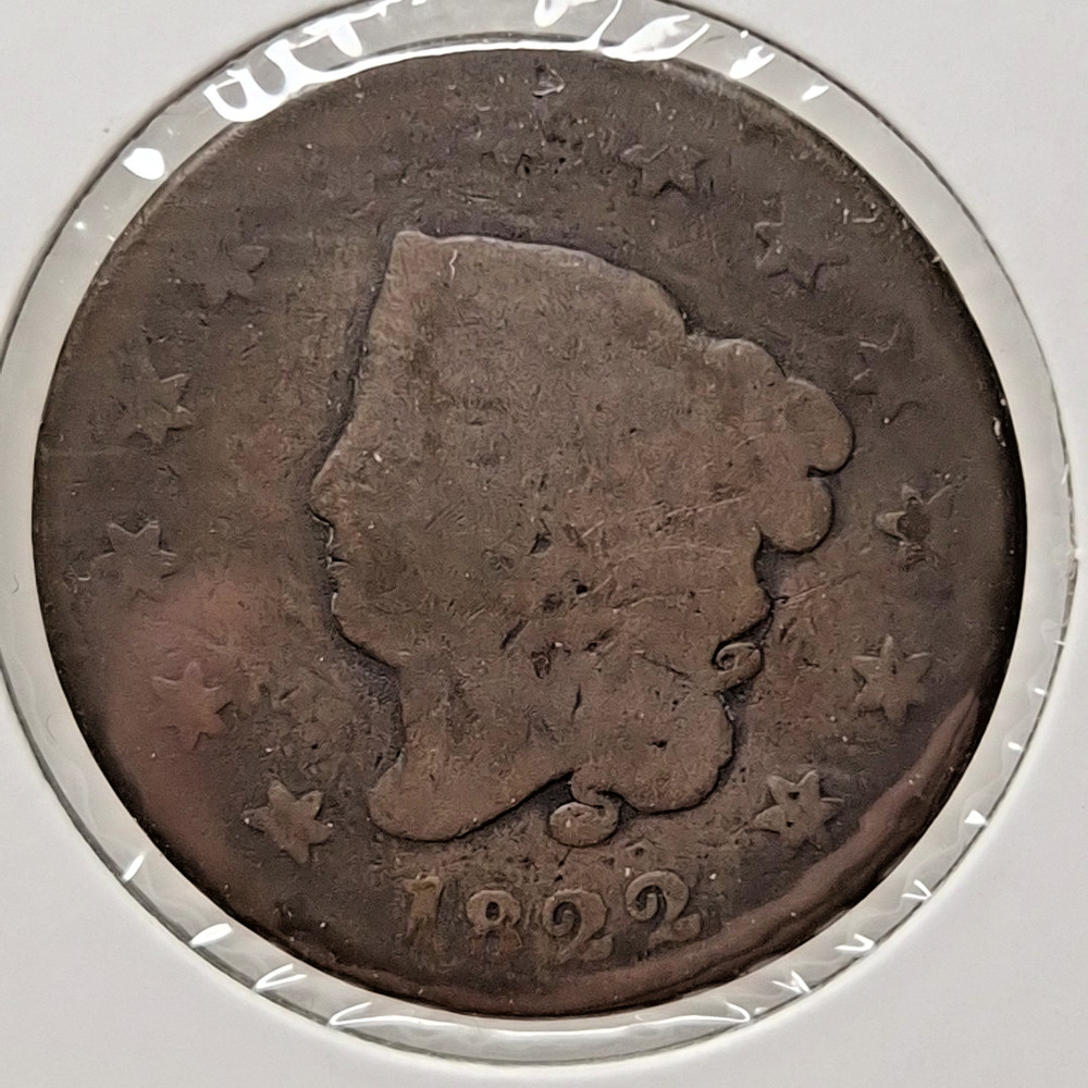 1822 Coronet Head Large Cent - #B151