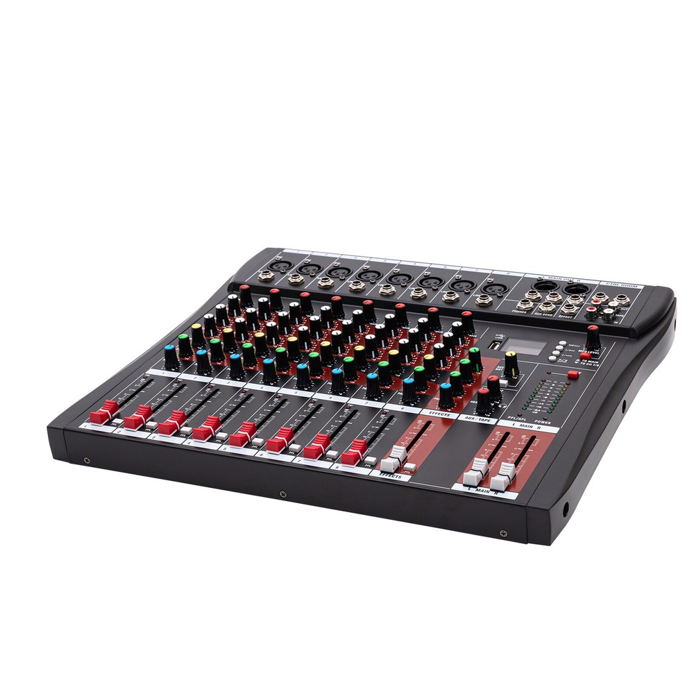 Channel Mixing Console Sound Live Studio Audio Mixer USB Bluetooth