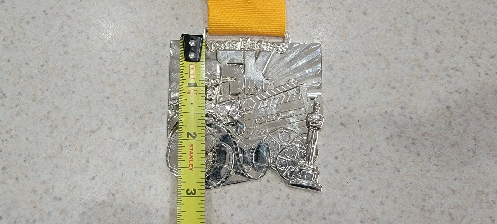 US Road Running Movie Madness 5k - 2014 Marathon Medal - free shipping