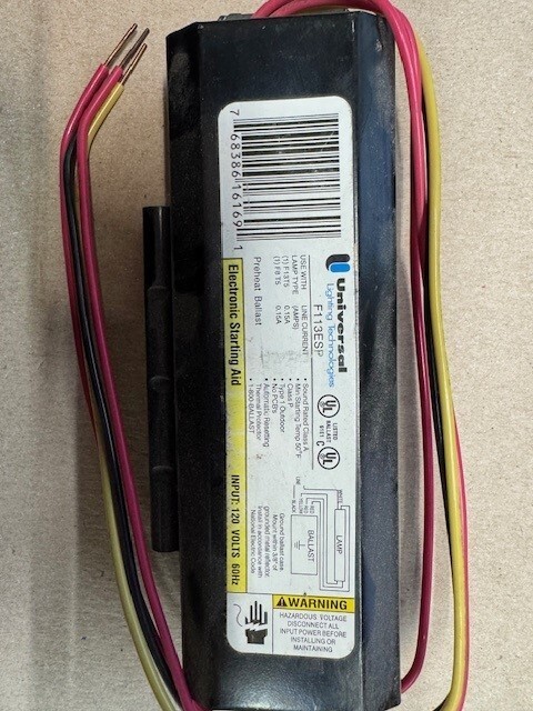 F113ESP UNIVERSAL LIGHTING BALLAST