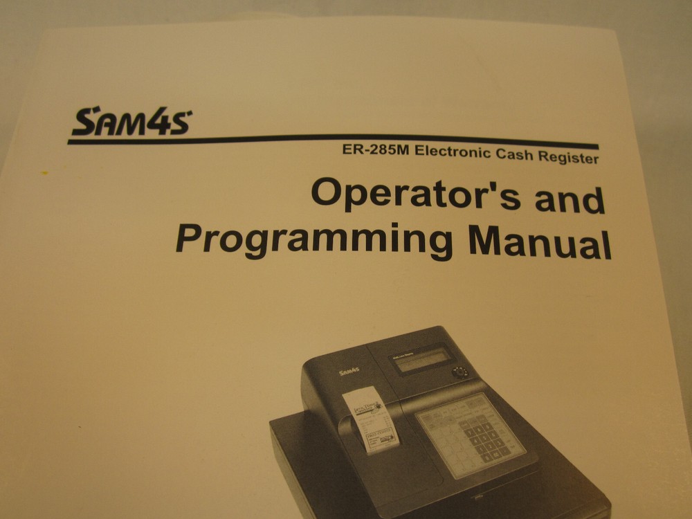 Programming Book for Sam4s Cash RegisterS