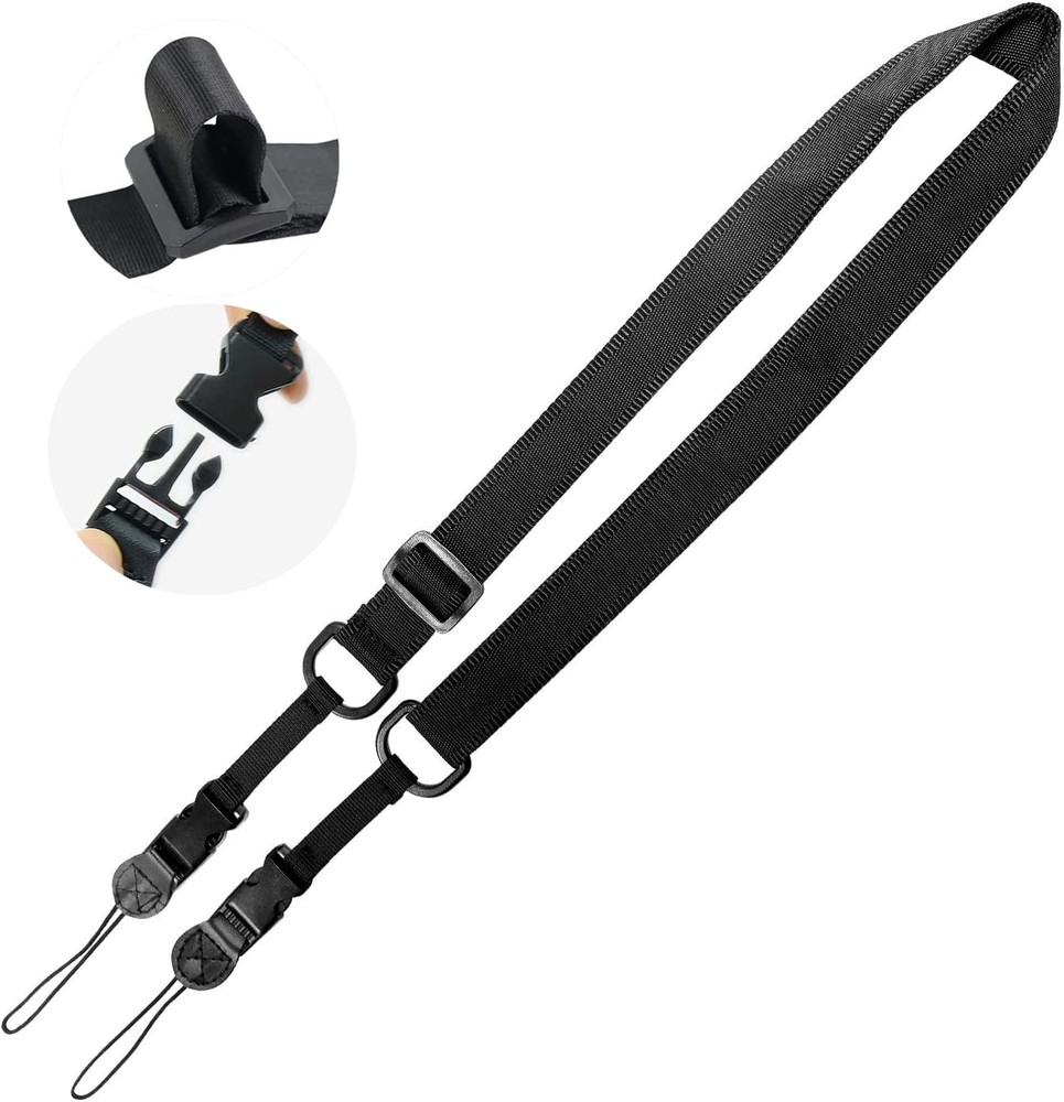 BLOSOMEET Portable Shoulder Strap for iPad/Samsung Tablet Medium, Black
