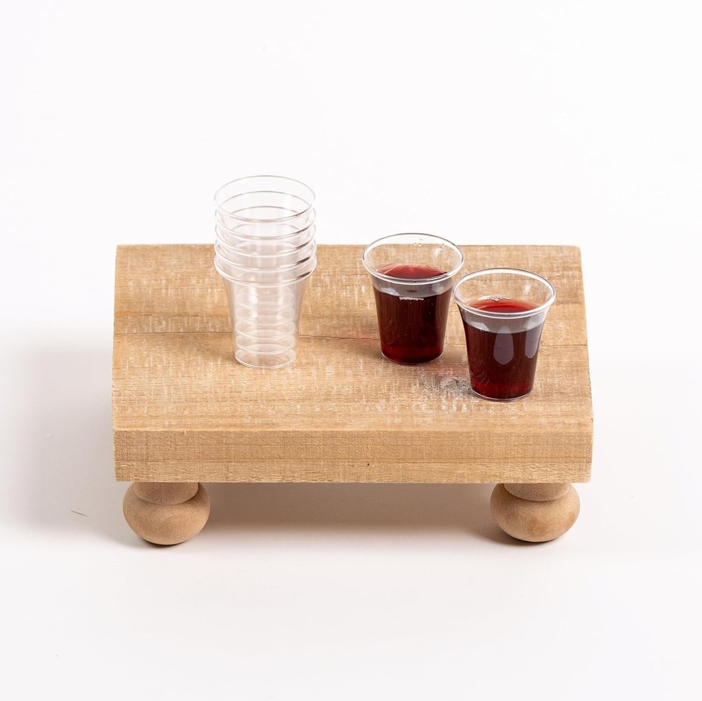 1000 Count Disposable, Recyclable Plastic Communion Cups - Ideal for Churches