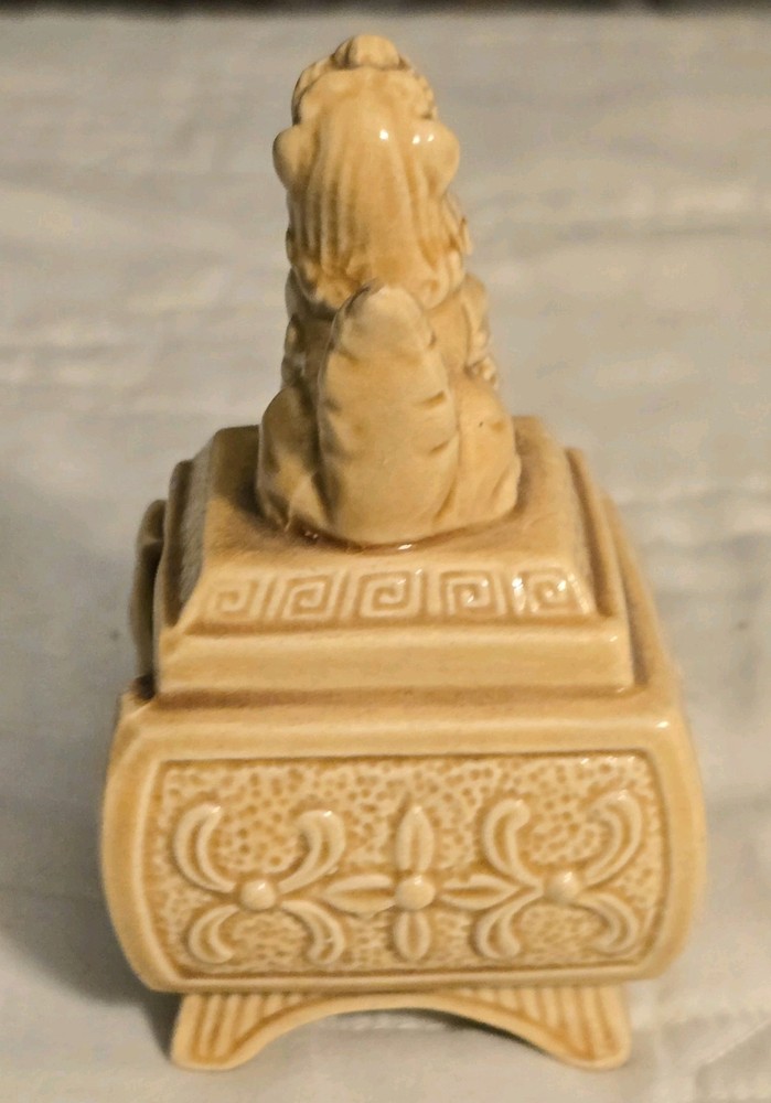 Vintage Ceramic Foo Dog Incense Burner