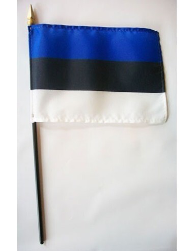 Estonia 4" x 6" Mounted Flags