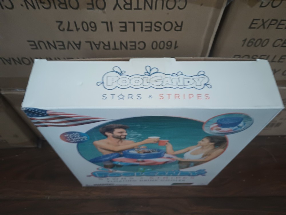 PoolCandy Stars & Stripes Inflatable Floating Drink Cooler