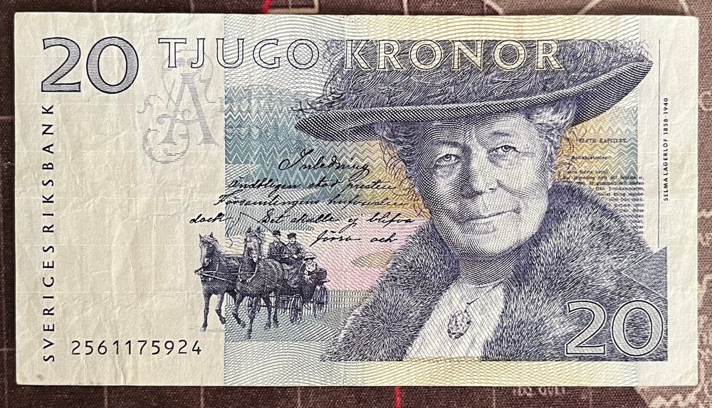 SWEDEN (1997-2016) 20 KRONOR NOTE