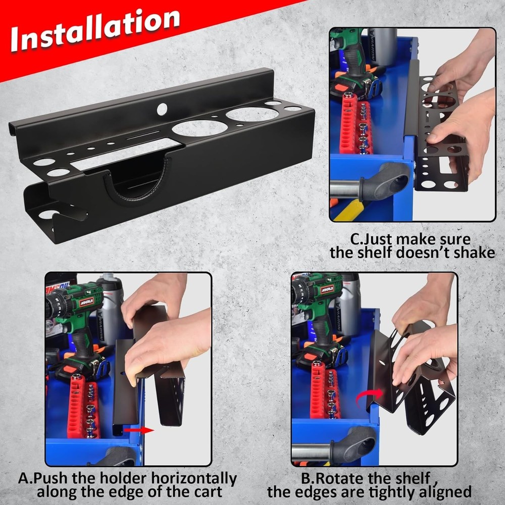 Power Tool Organizer,Heavy Duty Drill Driver Angle Grinder Holder,Quick Acces...