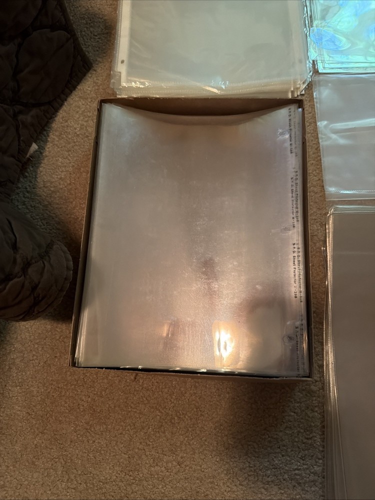 Clear Protective Sheets For Stamp Organization