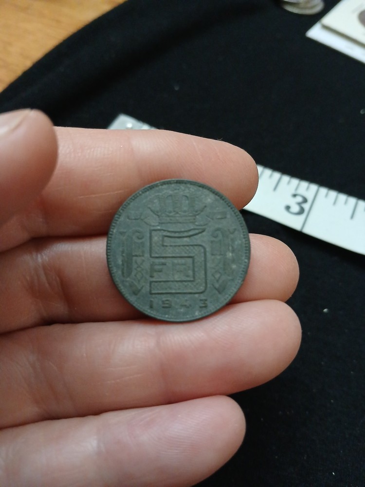 1943 Belgium 5 Francs