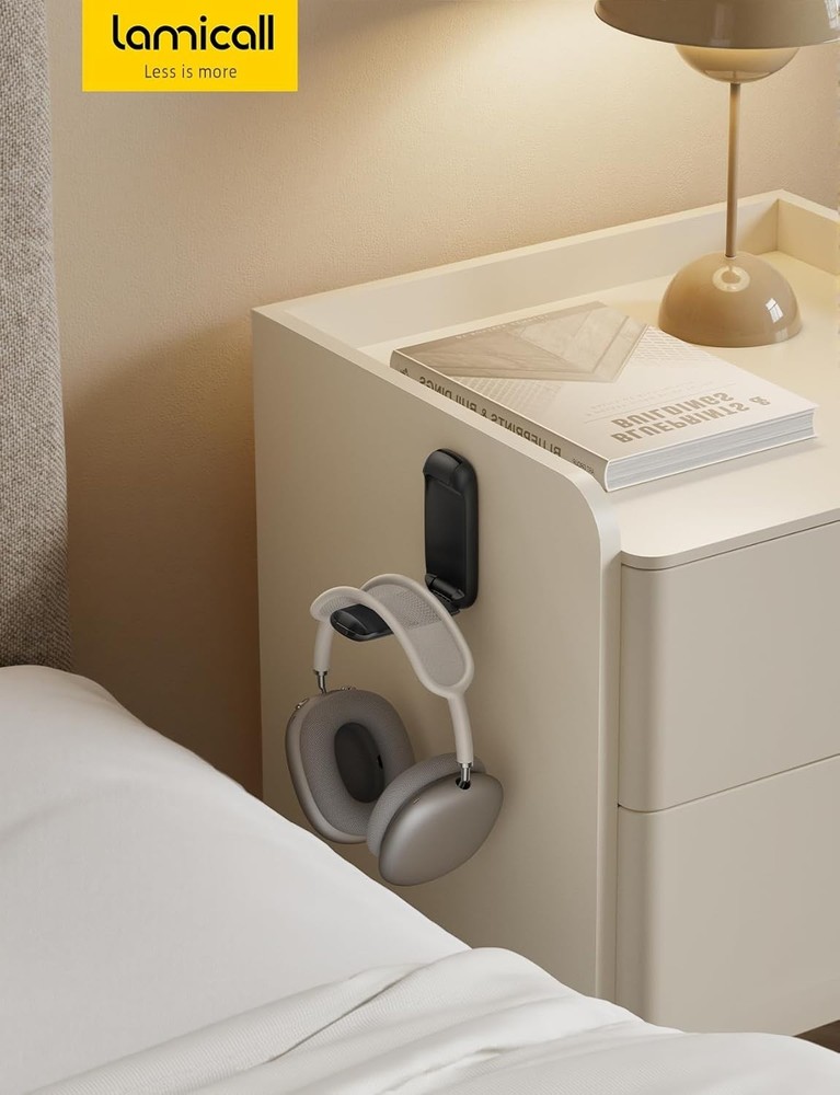 Headphone Adhesive Holder-[Foldable & Compact] Headphone Holder Hook Mount