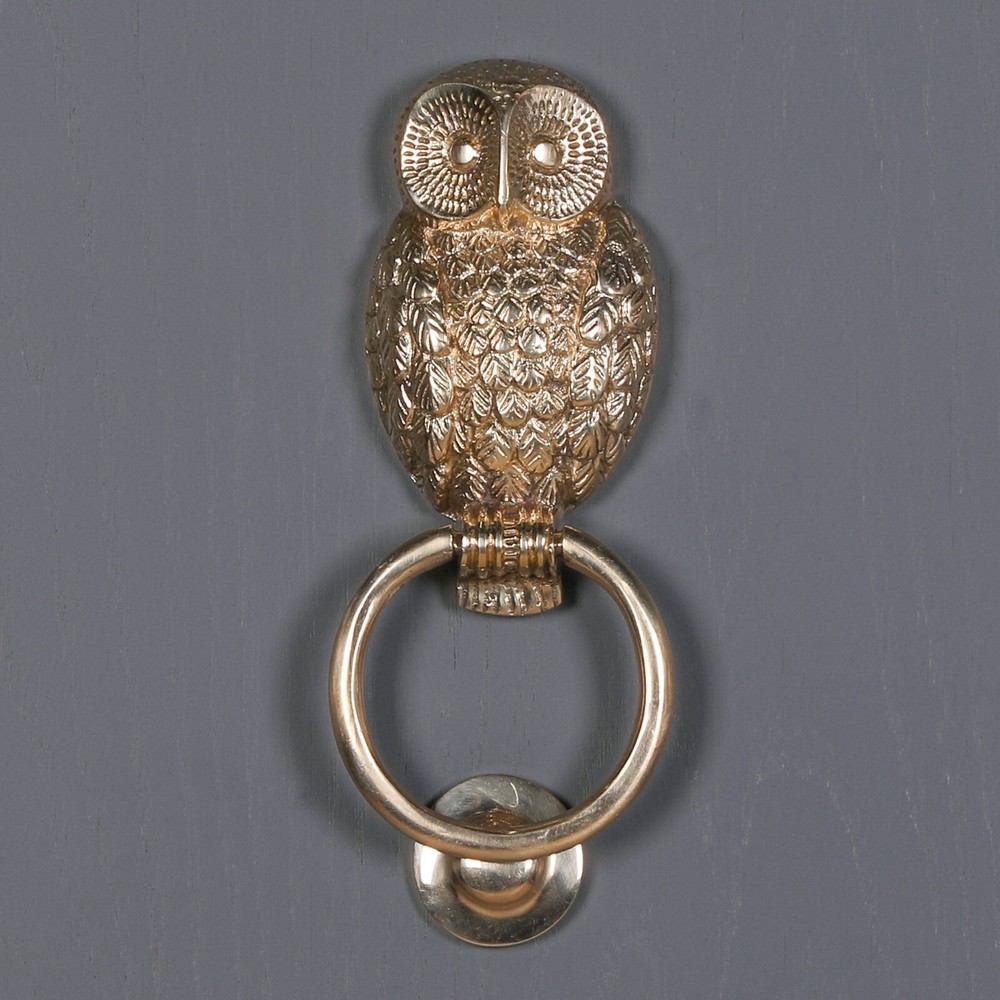 Classical Solid Brass Owl Door Knocker Country Style