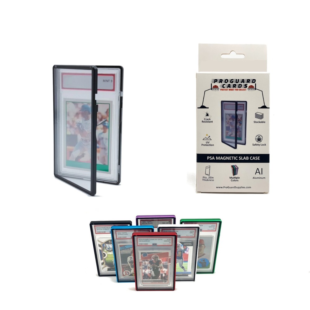 PSA Magnetic Slab Case for Standard PSA Graded Cards | Stackable Locking Design