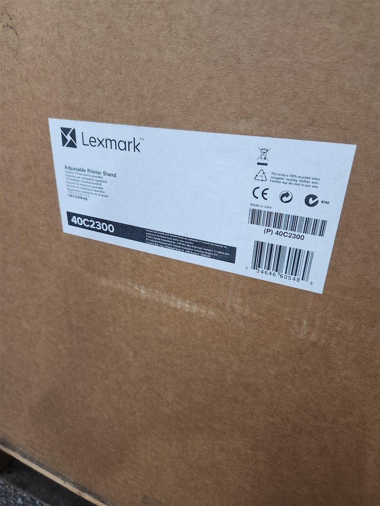 Lexmark 40C2300 Adjustable Large Computer Printer Stand Made in USA NEW