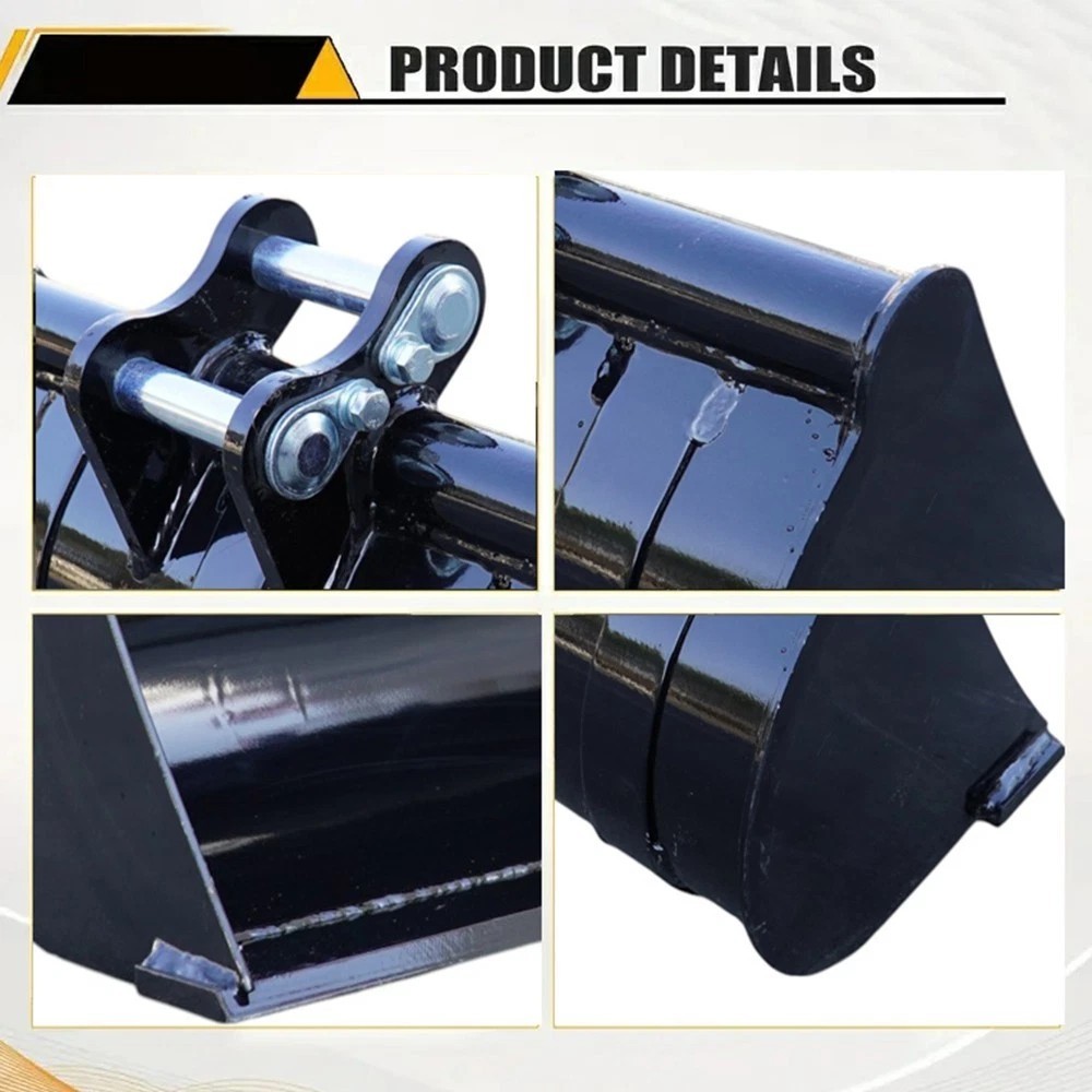 FREE SHIPPING 800mm Plain Flat Bucket Attachment For 0.8-1.5 Ton Mini Excavator