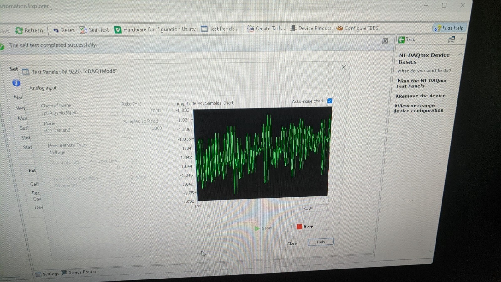 NI 9220 16 AI ±10 V 16 Bit 100 kS/s analog input module CompactDAQ Spring Termin