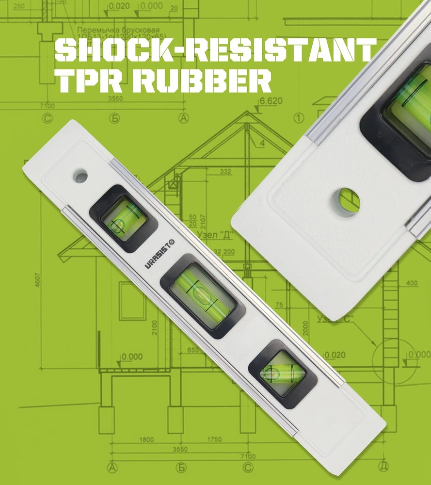 Torpedo Level 9INCH Level with 45°/90°/180° Bubbles, Small Measuring Tool3 Pack