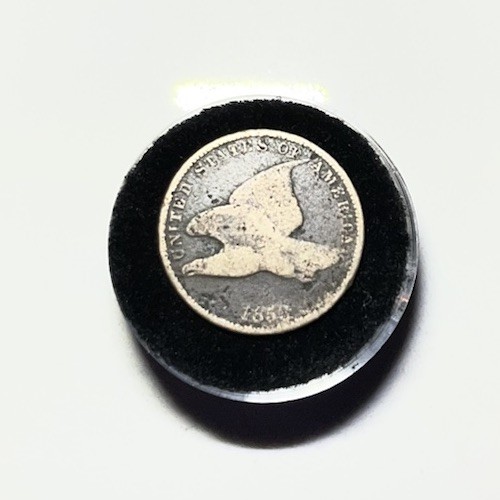 1858 Small Letter Flying Eagle 1c Circulated US Small Cent