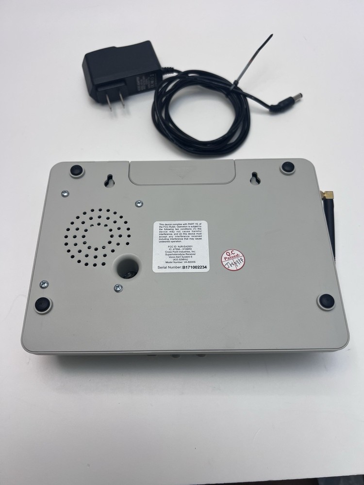 Voice Alert System 6 Wireless Annunciator System VA-6000S Receiver Only